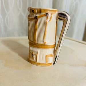 Wade 1950’s Hand Painted Made in England Mini Jug Golf Club & Cart VTG